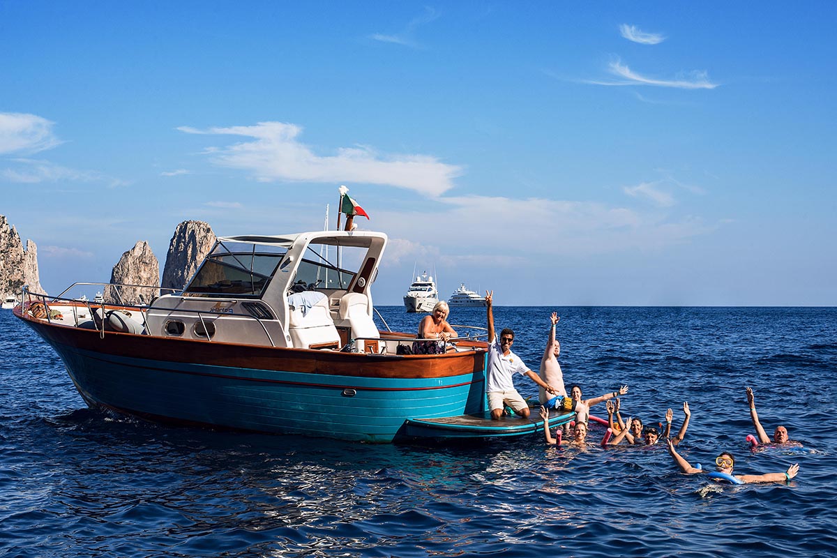 boat tours around capri